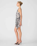 ANETTE DRESS ABSTRACT ZEBRA