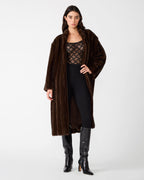 MANTEAU PECLAIR BRUN LOUP