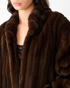 MANTEAU PECLAIR BRUN LOUP