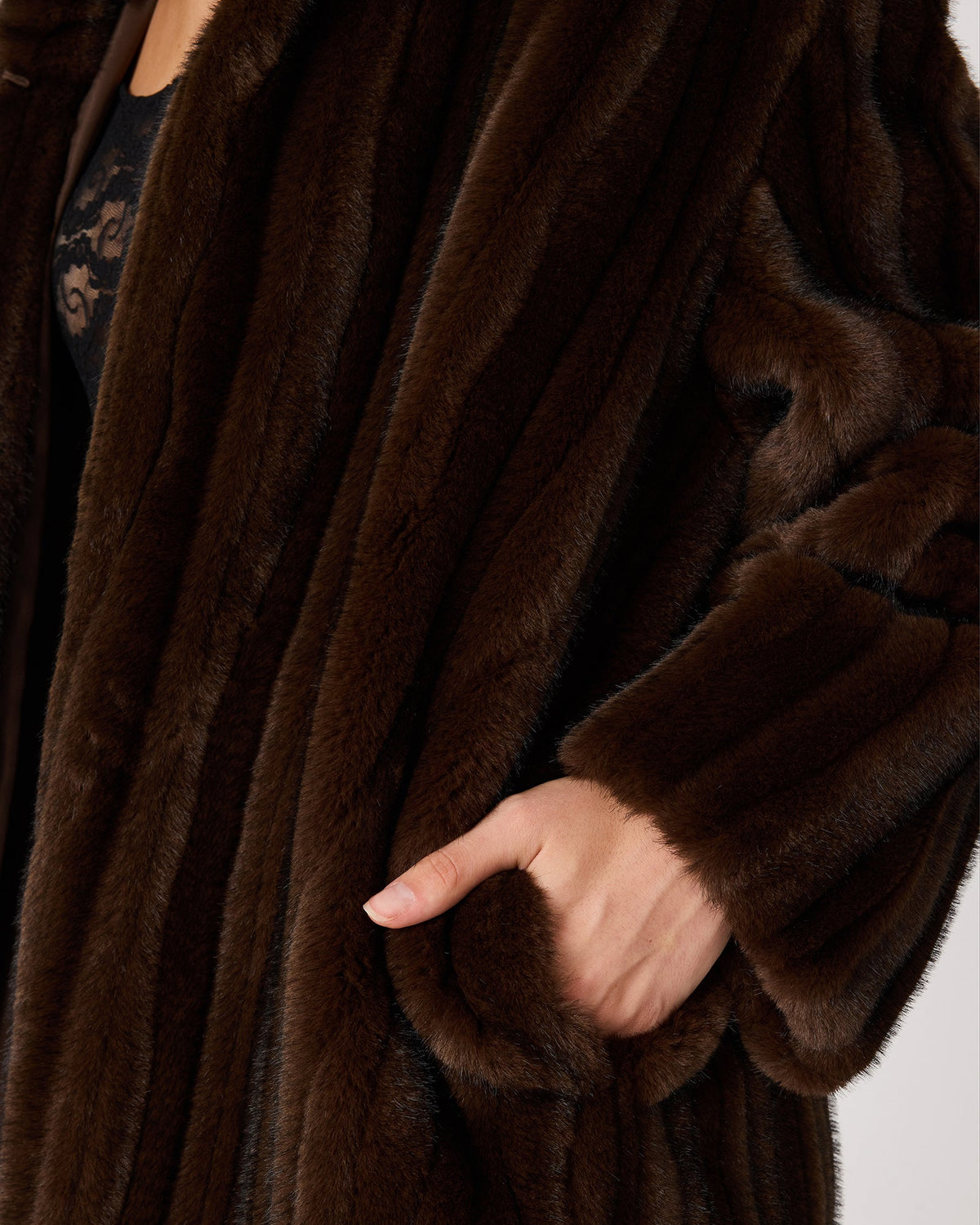 PECLAIR COAT WOLF BROWN