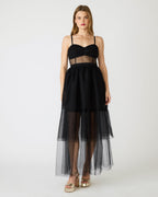 EMILY TULLE DRESS BLACK - BLACK / 1ÔÂ2ÈÕ