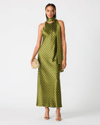 JAIDEN DRESS OLIVE HEATHER - OLIVE HEATHER / 0