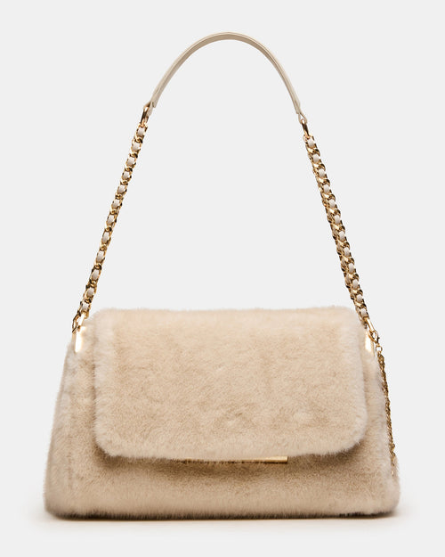 COLETTE BAG FAUX FUR NATURAL - NATURAL / ONESZ