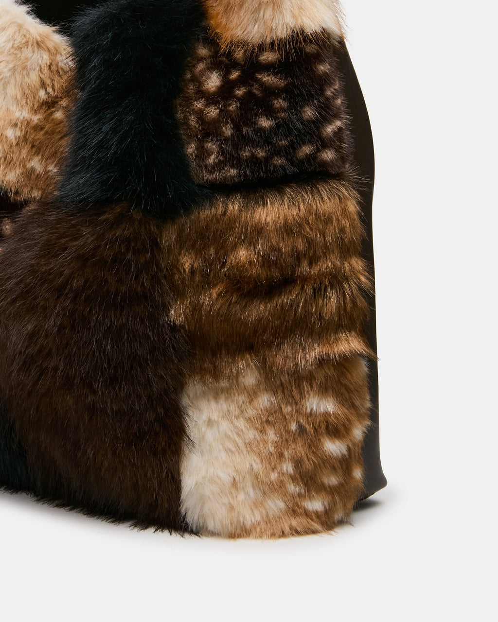 LENORES FAUX FUR BAG PATCHWORK