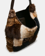 SAC PATCHWORK EN FAUSSE FOURRURE LENORES
