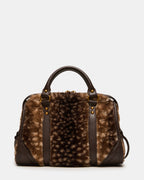 SAC EN FAUSSE FOURRURE RIGGS CHOCOLAT