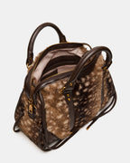 SAC EN FAUSSE FOURRURE RIGGS CHOCOLAT