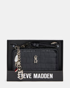 ENSEMBLE CADEAU PORTEFEUILLE SORELLA NOIR CROCODILE