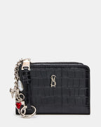 ENSEMBLE CADEAU PORTEFEUILLE SORELLA NOIR CROCODILE
