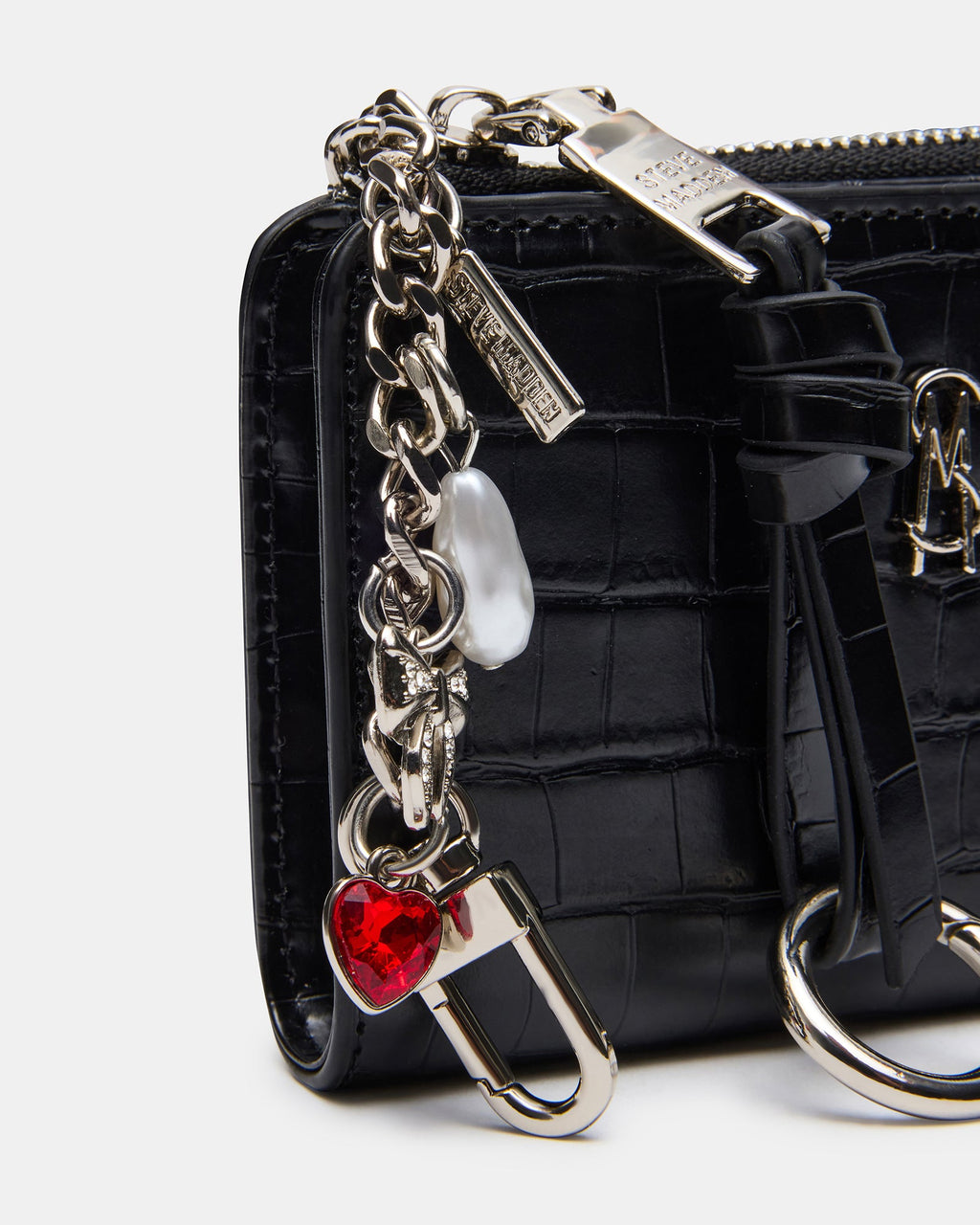 SORELLA WALLET GIFT SET BLACK CROCODILE