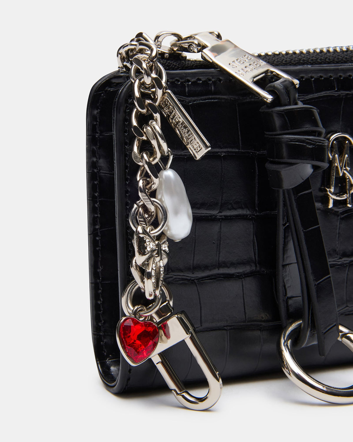 SORELLA WALLET GIFT SET BLACK CROCODILE