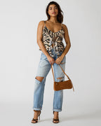 SAC TANZIE TISSÉ COULEUR TABAC