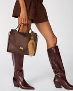 SAC THEIA EN DAIM CHOCOLAT