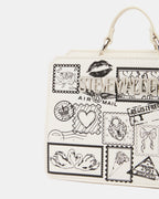 EVELYN STAMP BAG GIFT SET WHITE/MULTI
