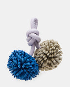 BRELOQUE CHAUSSURE POMPON BLEU/MULTI