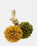 BRELOQUE CHAUSSURE POMPON VERT/MULTI