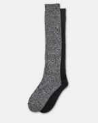 FALL 2 PACK MARLED KNEE HIGH SOCKS BLACK - BLACK / ONESZ