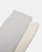 FALL 2 PACK MARLED KNEE HIGH SOCKS LIGHT GREY