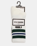 LOT DE 2 CHAUSSETTES ATHLEISURE À RAYURES WYNN ÉCRU