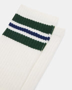 LOT DE 2 CHAUSSETTES ATHLEISURE À RAYURES WYNN ÉCRU