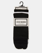 CHAUSSETTES MONTANTES À ORTEILS SÉPARÉS NOIR/BLANC
