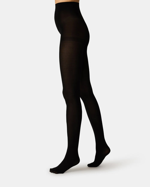 2 PACK LARGE LACE OPENWORK TIGHTS BLACK