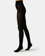 2 PACK SOLID OPAQUE TIGHTS DARK BROWN