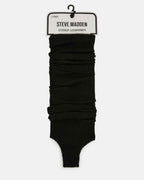 1 PACK STIRRUP LEG WARMERS BLACK