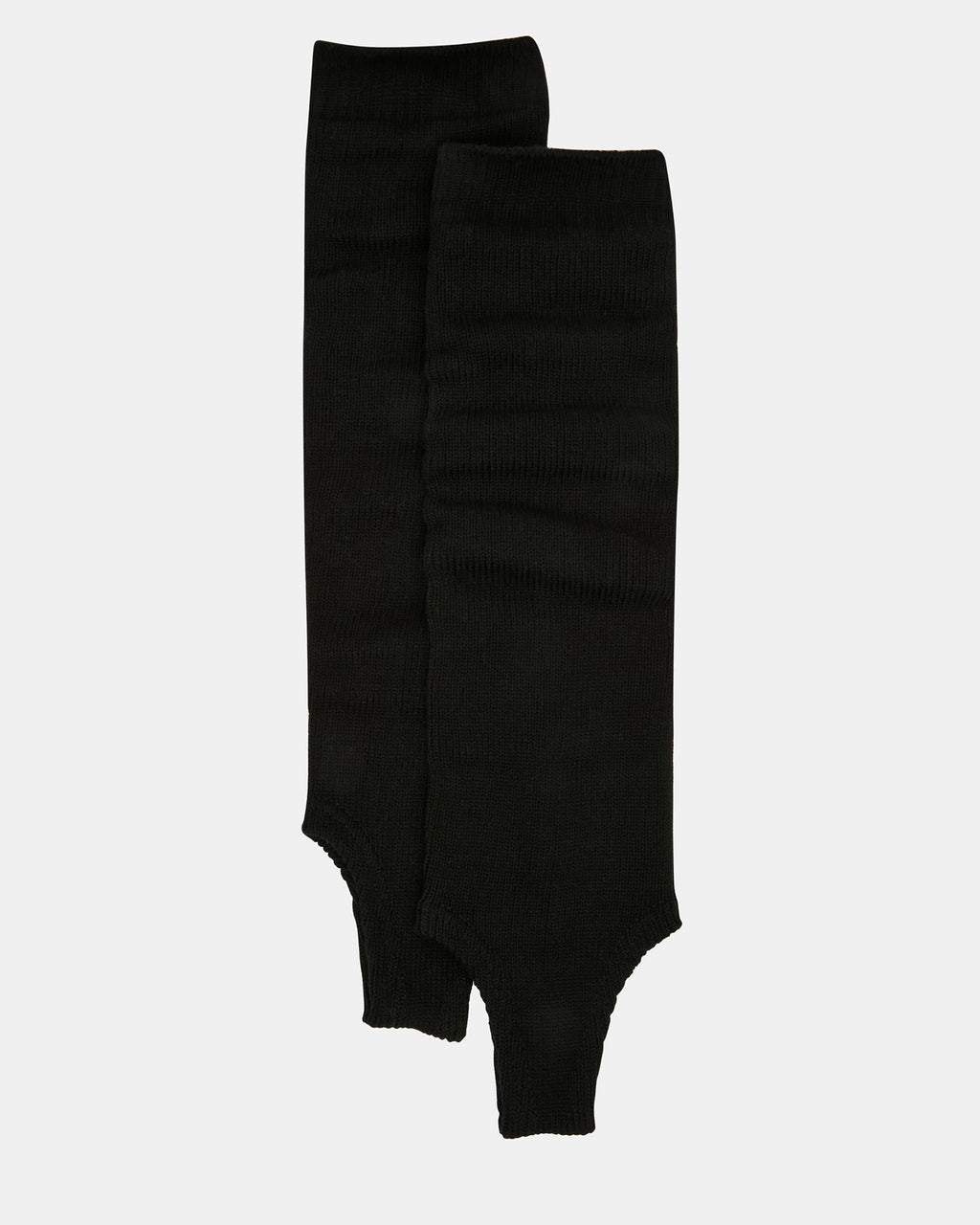 1 PACK STIRRUP LEG WARMERS BLACK