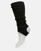 1 PACK STIRRUP LEG WARMERS BLACK
