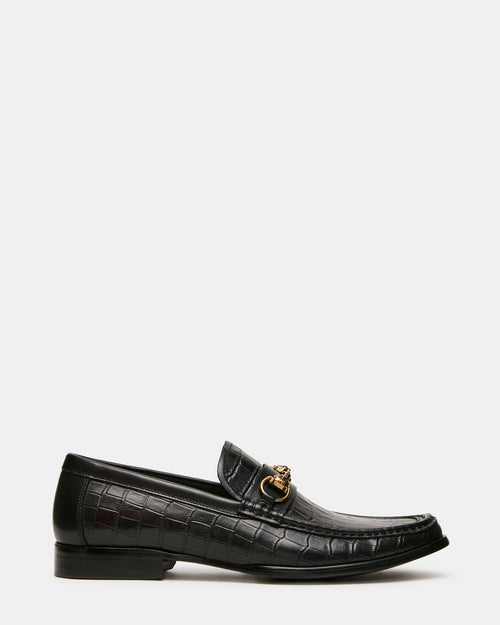 BROOKLYN BLACK CROCODILE - BLACK CROCODILE / 7