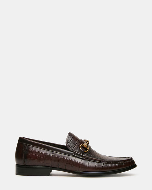 BROOKLYN BROWN CROCODILE - BROWN CROCODILE / 7