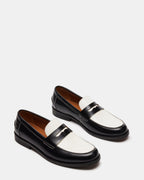 CUIR NOIR/BLANC NATAN