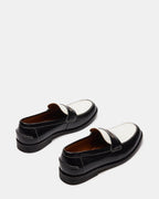 CUIR NOIR/BLANC NATAN