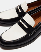 CUIR NOIR/BLANC NATAN