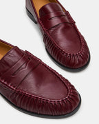CUIR QUINCEY CERISE NOIRE