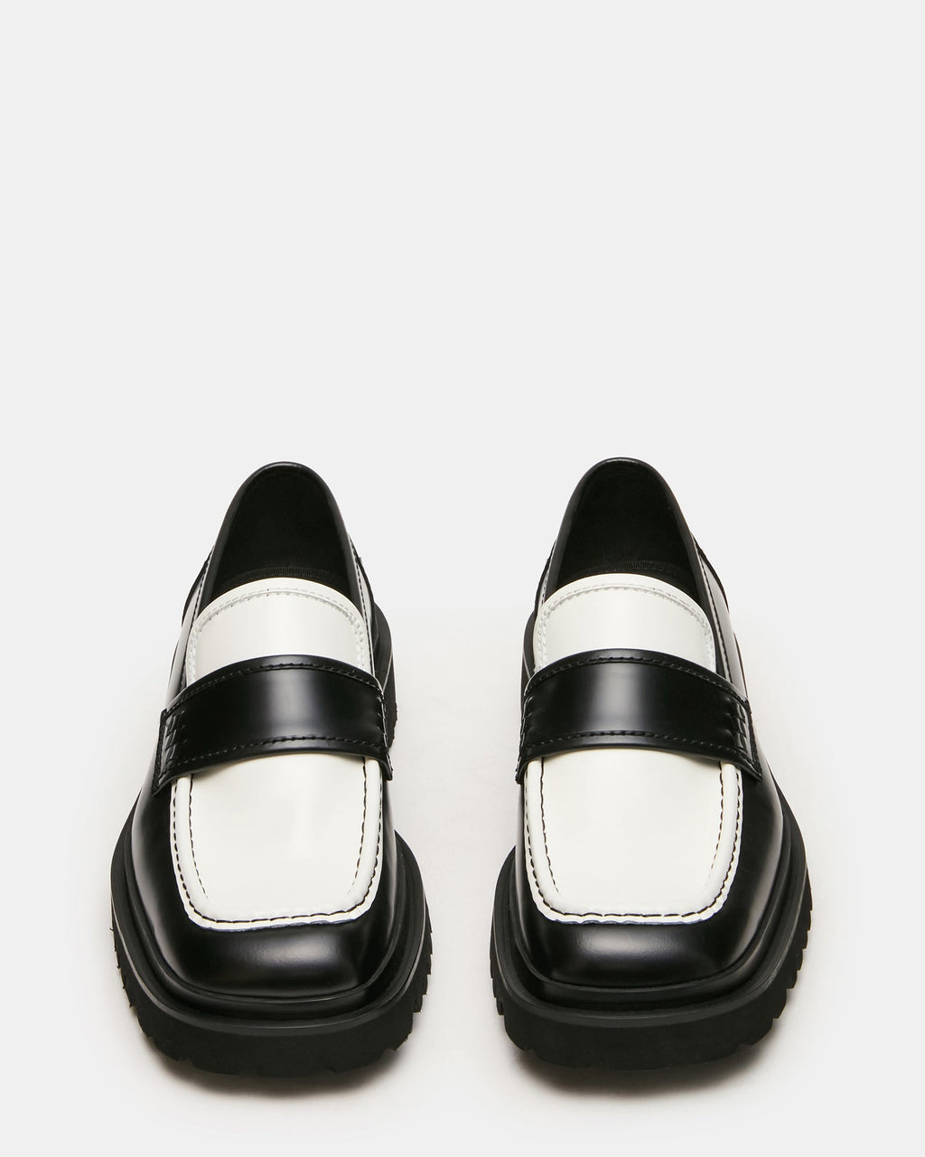 VINCENZO BLACK/WHITE LEATHER