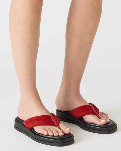 BELLA RED SUEDE
