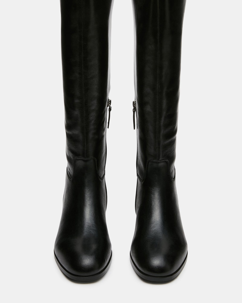 CANTER BLACK LEATHER WIDE CALF