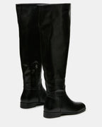 CANTER BLACK LEATHER WIDE CALF