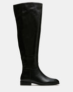 CANTER BLACK LEATHER WIDE CALF - BLACK LEATHER / 5.0W