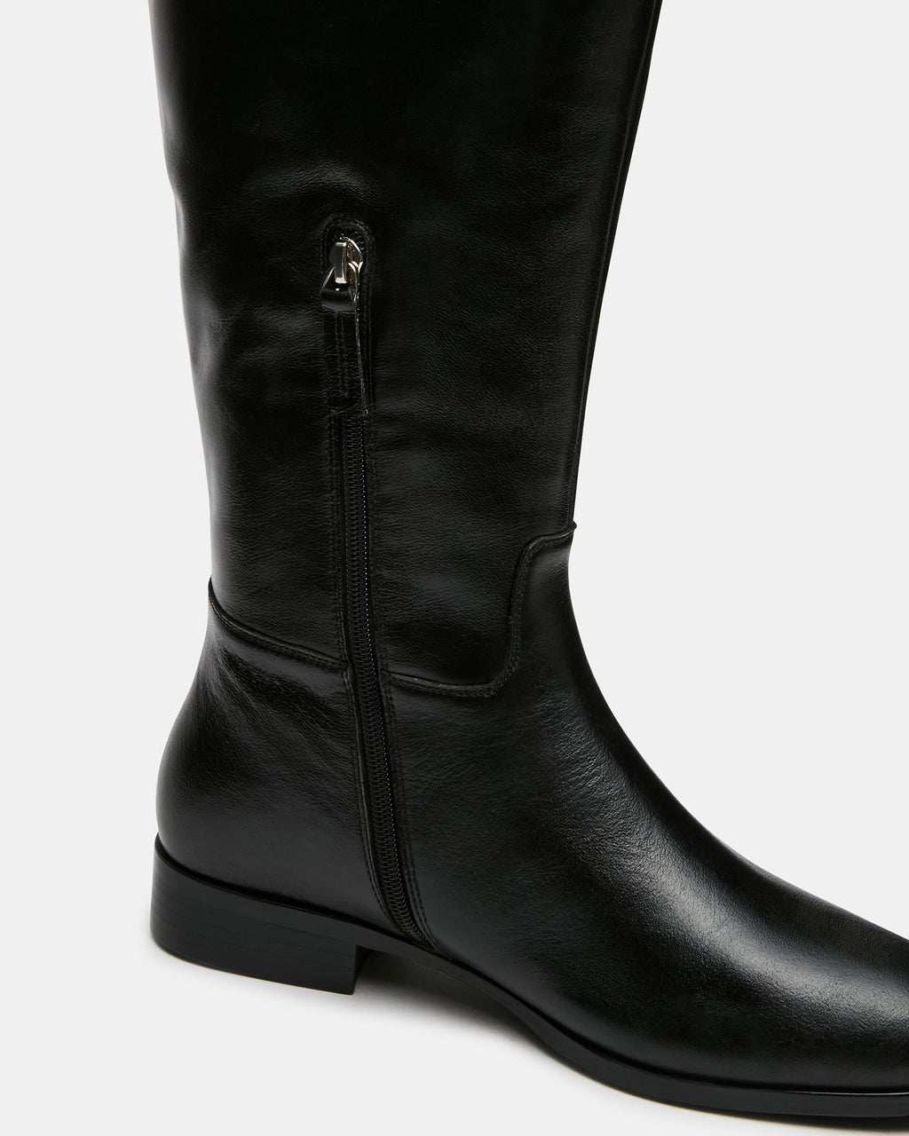 CANTER BLACK LEATHER WIDE CALF
