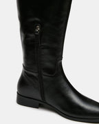 CANTER BLACK LEATHER WIDE CALF