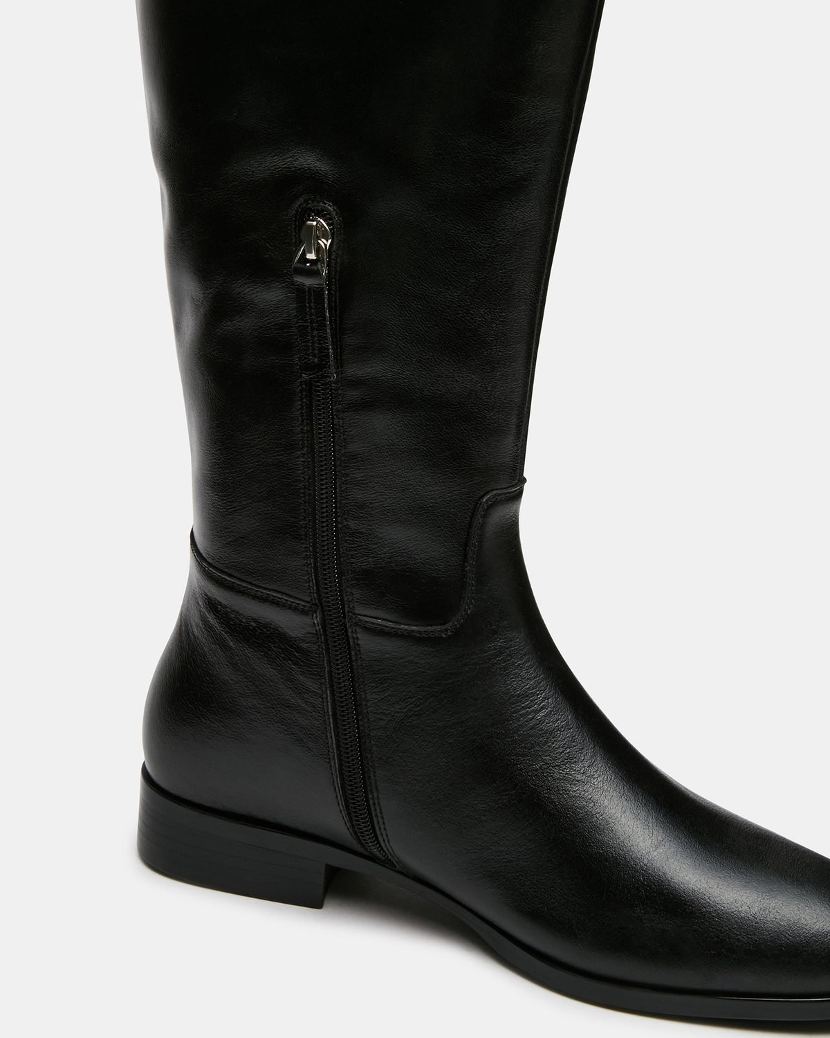 CANTER BLACK LEATHER WIDE CALF