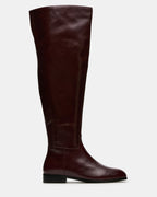 CANTER DARK CHERRY LEATHER WIDE CALF - BURGUNDY LEATHER / 5.0W
