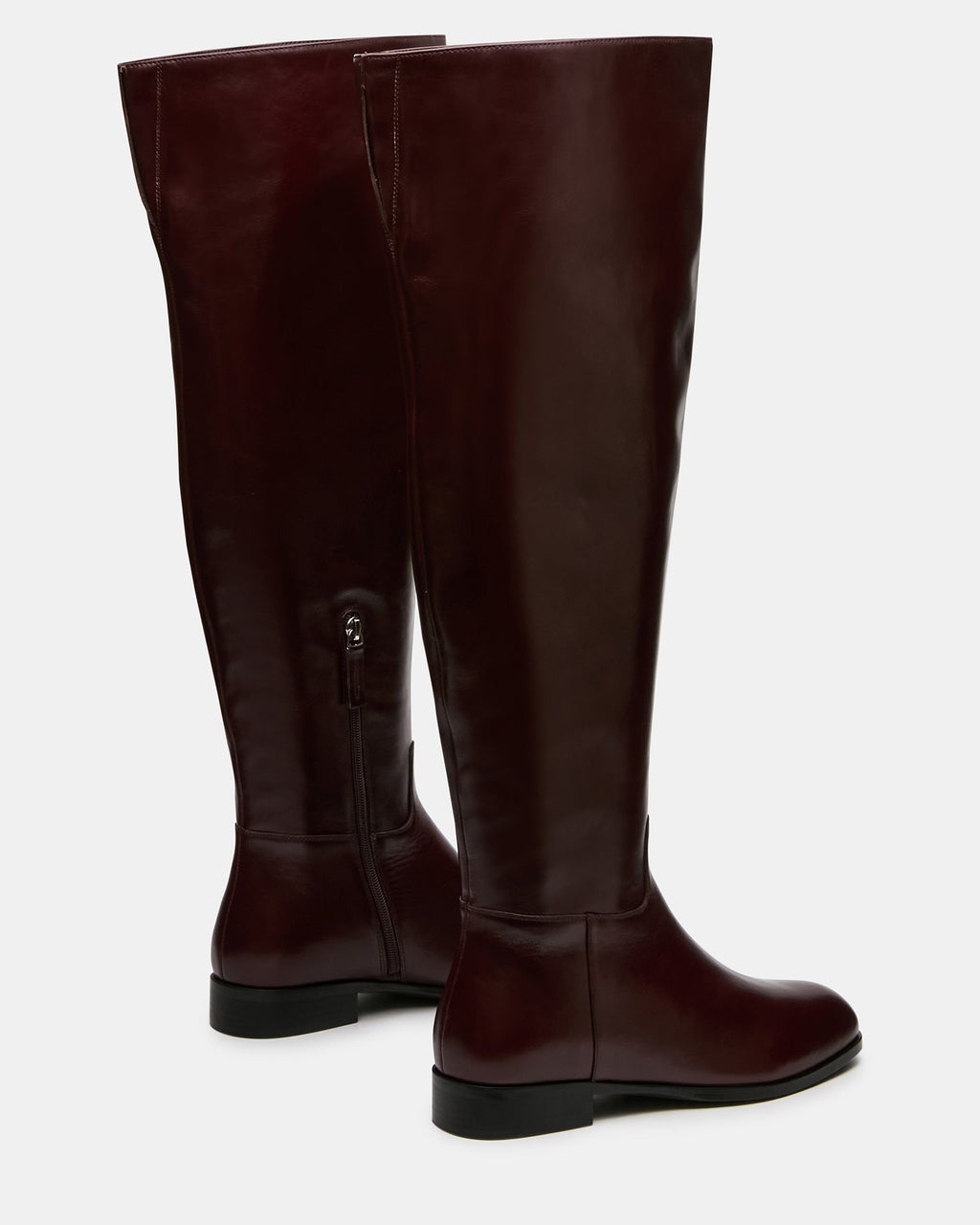 CANTER DARK CHERRY LEATHER WIDE CALF