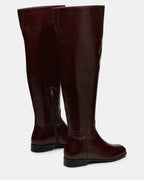 CANTER DARK CHERRY LEATHER WIDE CALF