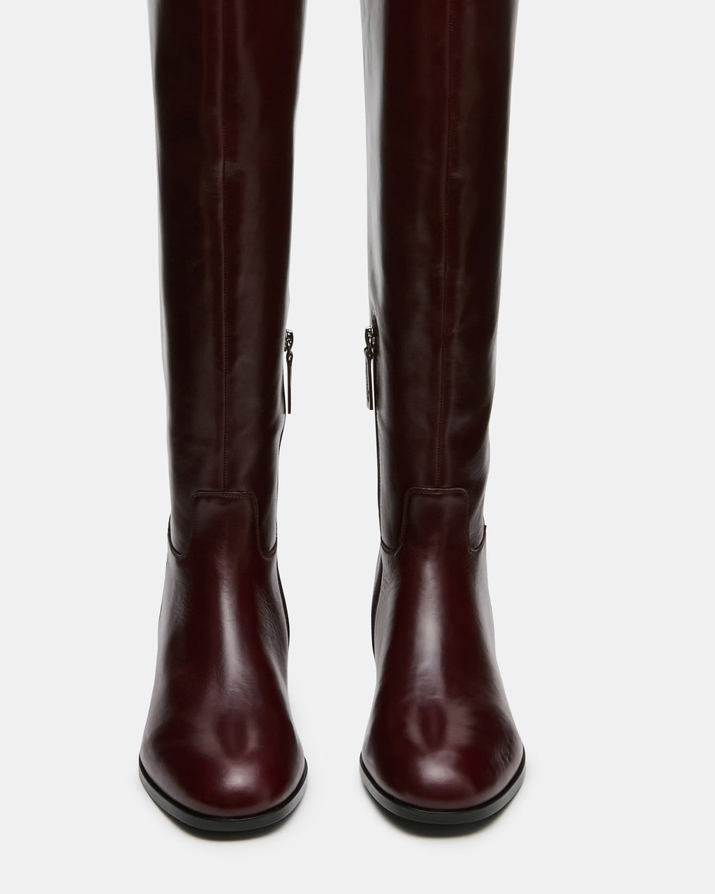 CANTER DARK CHERRY LEATHER WIDE CALF