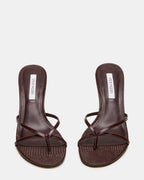 CLARI DARK CHERRY LEATHER