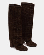 DELIA DARK BROWN SUEDE